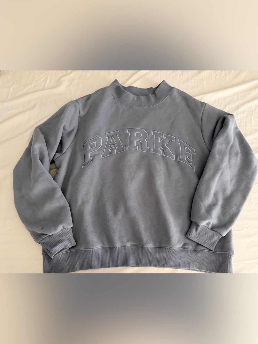 Parke gray mockneck sweatshirt l/xl